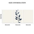 thumbnail image 3 of Framed 3 Piece Blue Eucalyptus Print Sets Wall Art Blue Wall Art Prints Botanical Print Modern Minimalist Artwork Wall Art Picture For Living Room Home Bedroom Gift Idea3 12*16inch*3pcs, 3 of 6