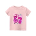 thumbnail image 5 of YOUYEDIAN Birthday 7 Year Old Girl T Shirt - I was 6 Now I'm 7 67 Funny Cute Short Sleeve Crew Neck Tops (Pink, 6-7 Years), 5 of 5