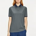 thumbnail image 1 of SYMOID Polo Unisexe à Manches Courtes pour Usage Décontracté et Extérieur, Gris Foncé, Taille m, 1 of 8