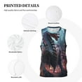 thumbnail image 3 of Naloa Urban Mechanical Dragon Basketball Jersey Reversible Men's Mesh Athletic Sports Shirts Training Practice S-4XLX-Large, 3 of 6