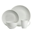thumbnail image 2 of Tabletops Gallery 16 Piece Adams Ceramic White Dinnerware Set of Plates Bowls Dishes - Service for 4, 2 of 7