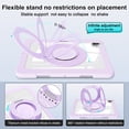 thumbnail image 4 of XYX Shockproof Tablet Case for iPad Pro 11 inch 4th/3rd/2nd Gen (2022/2021/2020) with 360 Rotating Stand, Slim Lightweight with Pencil Holder, Purple, 4 of 5