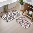 thumbnail image 2 of Pink and White Leopard Print Pattern Bath Mat Set Of 2,Non-Slip Rug for Bathroom,Kitchen,Bedroom,Entrance, 30x17 and 23.5x15.7 Inches, 2 of 5