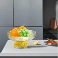 thumbnail image 6 of Esquirla Fruit Bowl Fruit Plate Modern Multipurpose Display Tray Practical Fruit Tray Fruit Vegetable Holder for Countertop Green, 6 of 8