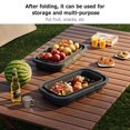 thumbnail image 1 of Caja de almacenamiento plegable para picnic y camping, contenedor de frutas para alimentos al aire libre (gris) Tmvgtek excursión de campamento, 1 of 9