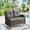 Gray, variant on Gymojoy Outdoor 2-Person Wicker Rocking Bench,Patio Glider Porch Loveseat 2 Seater Couch Sofa with Cushions for Backyard,Porch,Balcony