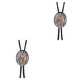 thumbnail image 3 of Qarigey Bolo Tie para hombres, mujeres, camisa hecha a mano, corbatas, colgante, collar, ropa, corbatas para hombres, adornos, piedra de ojo de tigre Type1 NO1 Qarigey CBP189581, 3 of 5