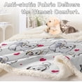 thumbnail image 5 of Shih Tzu Sherpa Throw Blanket - Super Soft Fuzzy Cozy Warm Red Hearts Dog Blanket Thick Plush Fluffy Blankets for Teen Girls Women Couch Bed Sofa Chair Men Boys Gift (Throw, 50x60 Inches), 5 of 6