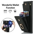 thumbnail image 6 of ELEHOLD for Samsung Galaxy A14 5G Luxury Wallet Case,Organ Card Holders RFID Blocking Function Built-in Metal Ring Stand Anti-Loss Wrist Lanyard Premium Leather Galaxy A14 5G Purse Cover,Black, 6 of 10