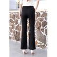 thumbnail image 3 of Pantalones Negros, Pantalones Estilo Occidental Ligeramente Acampanados, Pantalones Acampanados Ajustados y Adelgazantes para Mujer, Pantalones Nuevos de Verano, Pantalones de Traje, 3 of 8