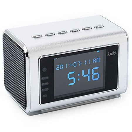 Jumbl Mini Hidden Surveillance Spy Nanny Camera Radio Clock with Motion Detectio