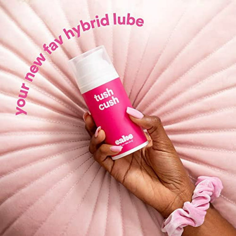 Hello Cake Tush Cush, Silicone and Water-Based Lubricant, Personal  Lubricant, Natural Lube for The Backside (3.3 Fl. Oz.)