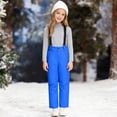 thumbnail image 5 of HCNTES Toddler Snow Bib Overalls Kids Waterproof Ski Pants with Adjustable Shoulder Straps Winter Outdoor Wear(A01-Blue,6-7 Years), 5 of 9