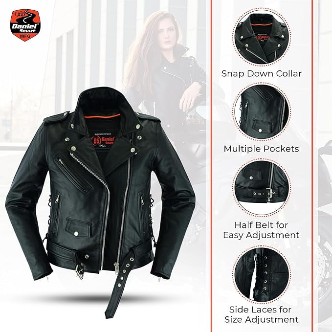 Ladies smart leather jackets online