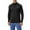 Black, variant on Men's Stand Up Collar Half Zipper Reflective Fitness Long Sleeve Quick Dry Running Top Black 2XL