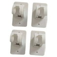 thumbnail image 1 of Barra de cortina, suministros de baño autoadhesivos, estante colgante, ganchos de ducha multiusos, organizador de dormitorio, Clip de retención Almacenamiento y organización del hogar blanco 4 piezas Billuyoard HA043551-02, 1 of 6