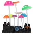 thumbnail image 2 of Aquarium Ornament, Vivid Simulation Mushrooms Non- Silicone 9 Mushrooms  For Aquarium For Home For Fish, 2 of 8
