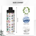 thumbnail image 3 of Fotbe Hello Summer Cat Pattern 18 Oz Sports Insulated Kettle Vacuum Cup Stainless Steel Travel Mug Cup Thermal Flask,Insulated Kettle for Cycling Gym Basketball Outdoor, 3 of 7