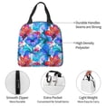 thumbnail image 4 of Fotbe Bright Flowers Bolsa Térmica con Estampado y Forro de Aluminio Grueso Bolsa de Almuerzo con Bolsillo Frontal para Hombres y Mujeres, Ideal para Trabajo, Escuela, 4 of 8