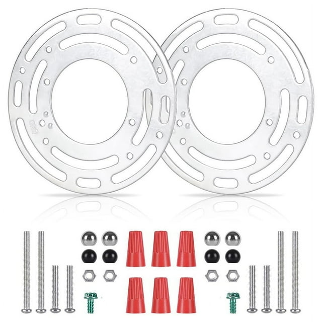 2 Pack Light Fixture Mounting Brackets, Ceiling Light Mounting Plate, Wall Light Mount Blocks with Screw and Nuts
