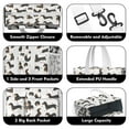 thumbnail image 3 of Teacher Tote Bag,Dachshund and Heart Teacher Utility Tote Bag,Large Work Tote Bags for Women with Multiple Pockets,Top Zipper Closure,13.8x10.6x6.7 Inch, 3 of 5