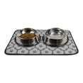 thumbnail image 2 of Bone Dry Lattice Paw Print Microfiber Print Pet Mat, 2 of 4