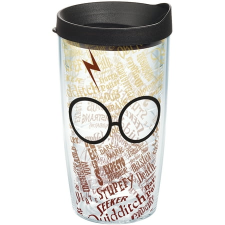 

Tervis Harry Potter - Glasses and Scar Made in USA Double Walled Insulated Tumbler Travel Cup Keeps Drinks Cold & Hot 16oz Classic
