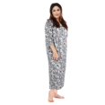 thumbnail image 2 of Women's Plus Size Pajamas, New Style Sleepwear Can Be Worn in All Seasons, Mid-Length-Sleeved House Dress, Loose Soft Nightdress (XL), 2 of 6