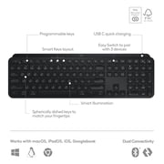 Logitech MX Keys S Keyboard for Windows PC, Linux, Chrome, Mac, Black