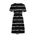 thumbnail image 4 of Clearance! Erwazi Summer Casual Dresses for Women Swing Short Sleeve T Shirt Dresses Tiered Flowy Beach Mini Dress with Pockets, 4 of 6