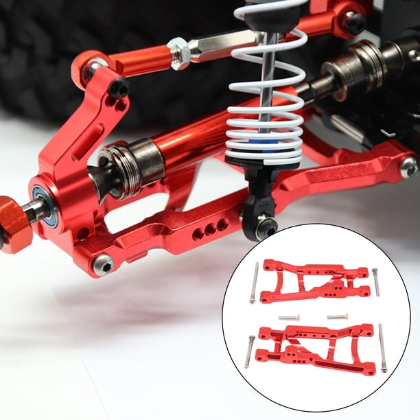 2 unids Actualización de aleación de aluminio Suspensión inferior de la aleación de aluminio Un ajuste del para SVT 1:10 Scale RC Au rojo