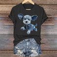 thumbnail image 1 of Tejiojio Women's Animal Printed T-shirt Casual Round Neck Short Sleeve Blouses S-2XL, 1 of 4