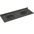 thumbnail image 3 of Swan Chesapeake Solid Surface 73'' Double Bathroom Vanity Top, 3 of 7
