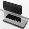 thumbnail image 2 of Stylish Mirror Flip Womens Case for Samsung Galaxy A05s, Clear View Window Cover with Kickstand Thin Ultra Phone Case for Samsung Galaxy A05s QH Black, 2 of 11