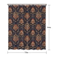 thumbnail image 5 of Pioneer Flower Floral Print Pattern Shower Curtain 72"x84", Bathroom Decorative Shower Curtain Set with 12 Hooks, Waterproof Washable, 5 of 6