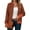 Orange, variant on Womens Lightweight Plaid Jackets Stand Collar Zip up Checkered Coat Casual Long Sleeve Outerwear with Pockets New Womens Jackets Casual Fall Red XXL