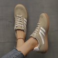 thumbnail image 4 of Women's Fashionable Lace Up Low Top Casual Flat Sneakers, Comfortable Sports Walking Shoes for Daily Wear, Female Round Toe Shoes, 4 of 11