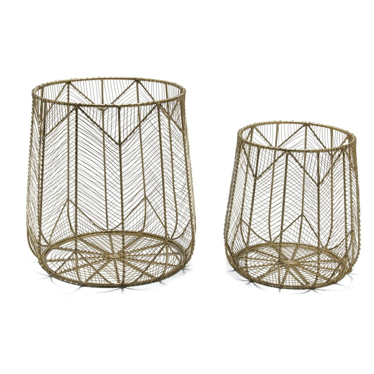 Wire 2 Piece Basket Set