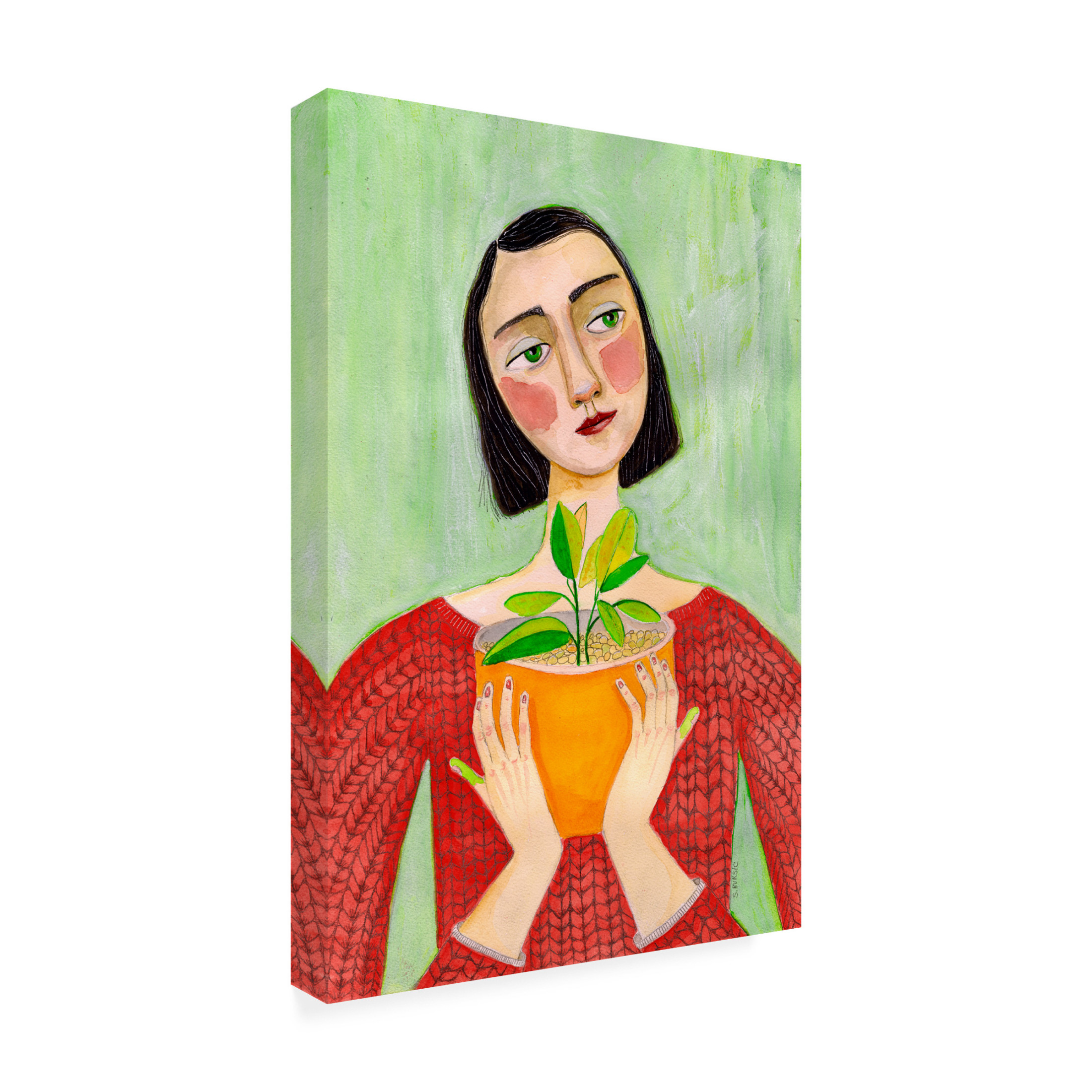 Trademark Fine Art Sharyn Bursic  Plant Mum Canvas Wall Art