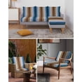 thumbnail image 6 of Blue Brown Couch Cushion Covers Stretch, Washable Sofa Seat Covers Individual Seat Cushion Sofa Slipcovers Farmhouse Wood Grain Vintage Vertical Striped Couch Cover Furniture Protector S-1PCS, 6 of 7