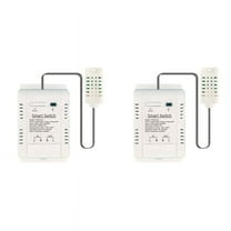 2X Tuya Smart WiFi Switch 3000W 16A Thermostat Temperature and Humidity Monitoring with Energy Consumption Monitor