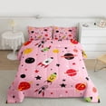thumbnail image 2 of Homewish Red Black Planet Bedding Comforter Set,Cartoon Astronaut Rocket Twin Comforter Sets,Kawaii Stars Print Bedding Set For Boys Girls,Breathable Home Decor Reversible,2-Piece, 2 of 8