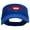 Royal, variant on Spain Love Embroidered Cotton Twill Sun Visor - White OSFM