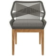thumbnail image 5 of Modway Wellspring Outdoor Patio Teak Wood Dining Chair in Gray Graphite, 5 of 7