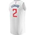 thumbnail image 3 of Youth Fanatics Kawhi Leonard White LA Clippers Fast Break Player Jersey - Association Edition, 3 of 3