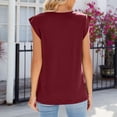thumbnail image 5 of Spring Savings deals!Samickarr Summer Tank Tops For Women 2024 Going Out TopsWomens Solid Color Sleeveless V-Neck Sleeveless Sling Top, 5 of 5