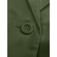 thumbnail image 5 of Gomelly Women Business Jackets Shawl Neck Blazers Elegant Cardigan Jacket Ladies Slim Fit Office Blazer Long Sleeve Outwear ArmyGreen 2XL, 5 of 6