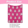 thumbnail image 2 of Motao Cute Little Funny Ghosts Blanket, 2024 New Halloween Throw Blanket, Plush Soft Lightweight Flannel Fleece Cute Ghost Blankets for Kids A100*150cm, 2 of 4