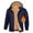 Navy, variant on Zip Up Hoodie for Men Fleece Lined Zipper Pullover Long Sleeve Sweatshirt With Pocket for Outdoor Casual Dark Gray L