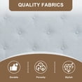 thumbnail image 6 of ASINMAK Twin Upholstered Platform Bed Frame, Linen Tufted, Light Gray, No Box Spring, 6 of 11